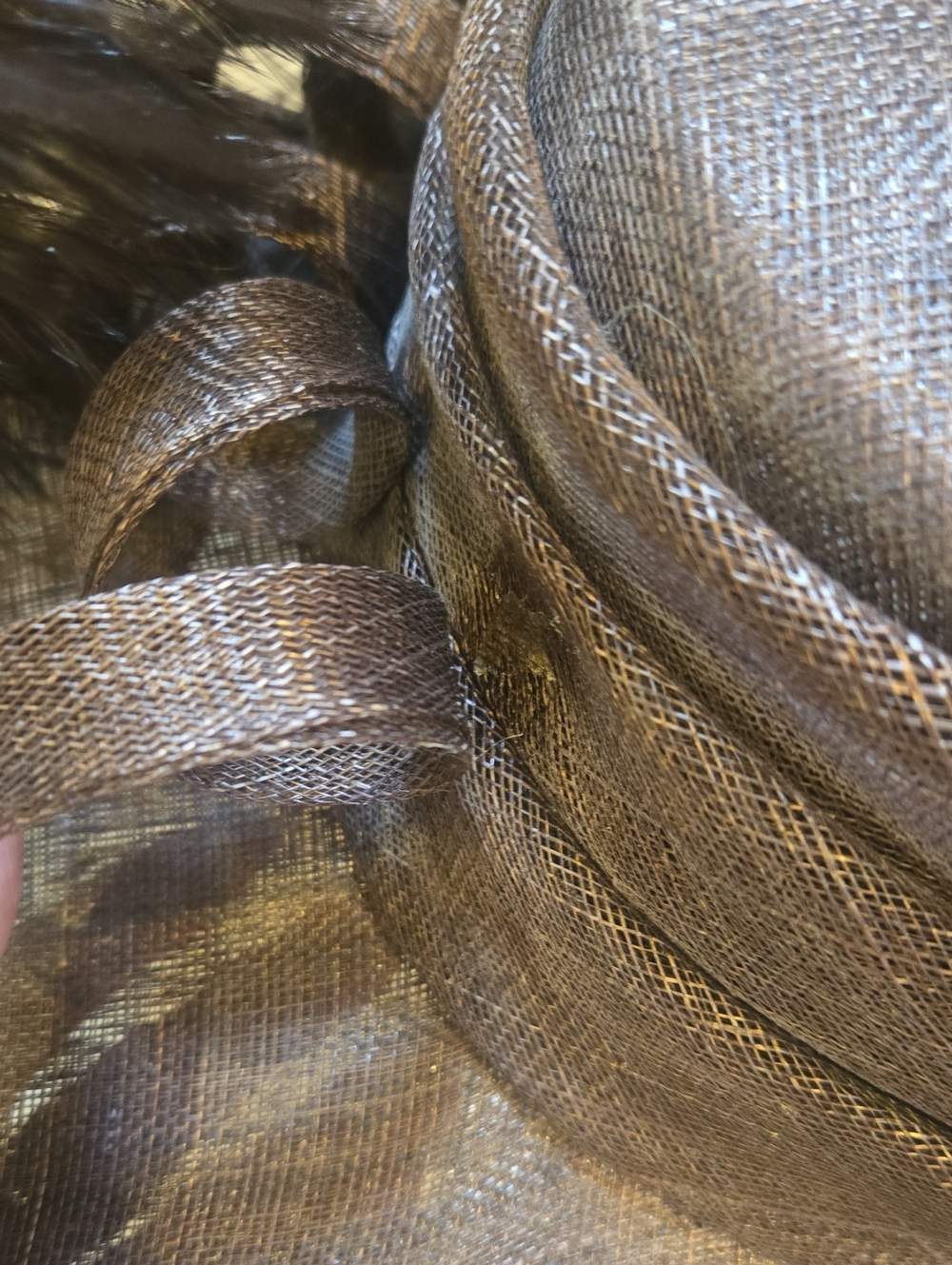 Nigel Rayment Milliner Brown Feather Accent Derby Hat - Picture 6 of 12